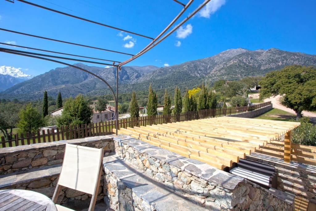 Le Capu Biancu-Location Avec Vue Proche Des Gorges De L Asco Entre Mer Et Montagne Moltifao Екстериор снимка